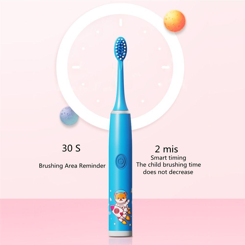 Bàn Chải Đánh Răng Điện Siêu Âm Mềm Mại Có Thể Sạc Lại Cho Bé