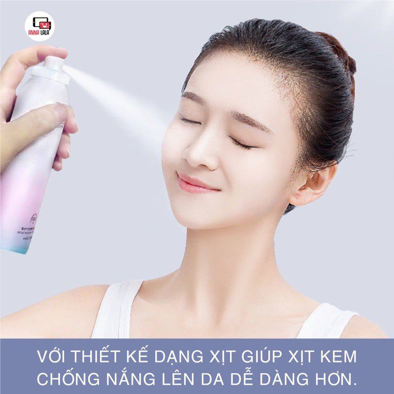 [RẺ VÔ ĐỊCH]Hàng Chuẩn Xịt Chống Nắng Trắng Da Maycreate 150ml Spf35