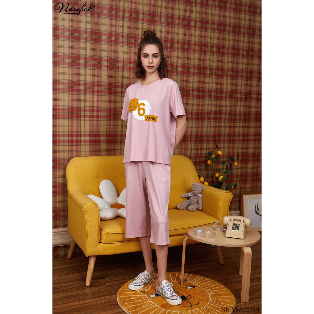 Bộ đồ mặc nhà mùa hè 100 cotton cao cấp Narylee NR8A2253