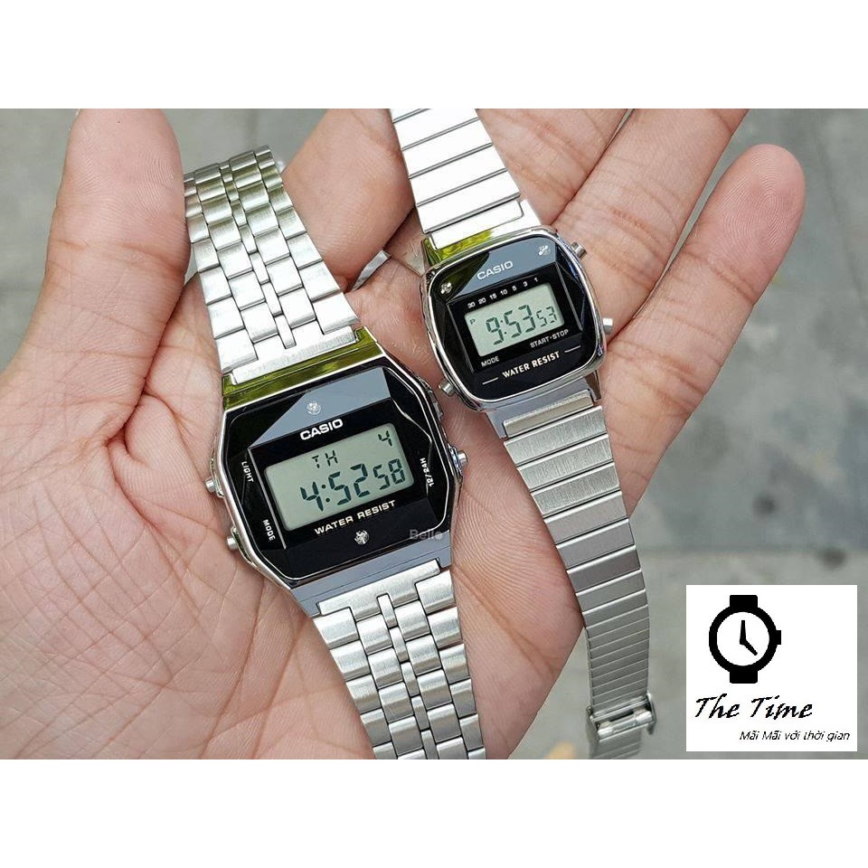 Đồng hồ đôi nam nữ Chính Hãng CASIO A159WAD-1DF & LA670WAD-1DF