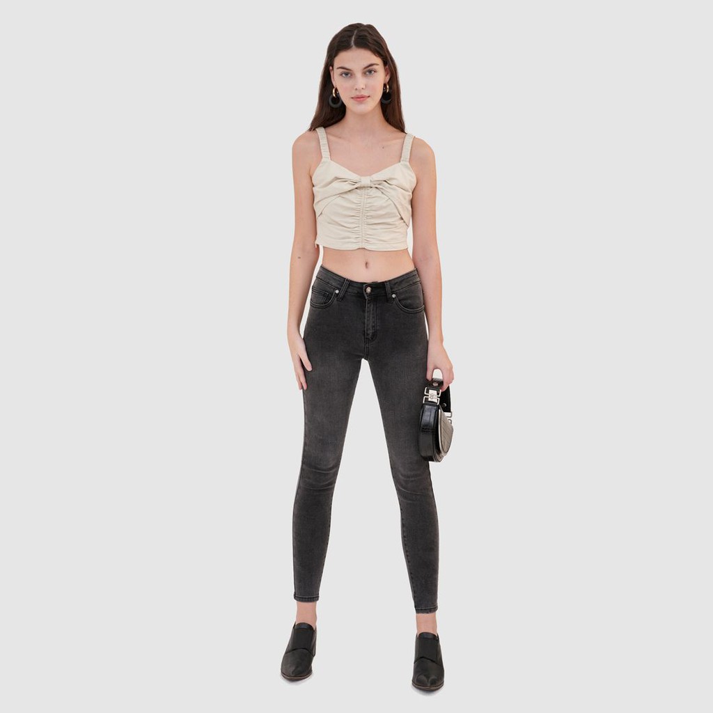 [Mã FAMALLT5 giảm 15% đơn 150k] Áo croptop 2 dây smocking lưng - MARC FASHION