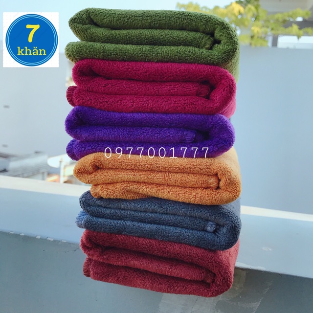 Khăn Tắm/Gội sợi microfiber 35x75cm - Siêu thấm hút nước