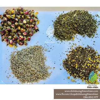 [TÚI NHỎ] Trà Hữu Cơ Organic Hoa Cúc Chamomile, Lemon Balm, Dandelion Root, Bạc Hà Spearmint, Nụ Hoa Hồng, Lavender