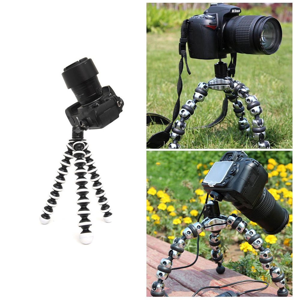 Đầu bi mini với ngàm gắn ốc vít 1/4 inch kèm giá đỡ cho máy ảnh dslr