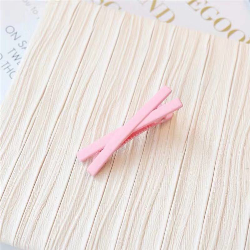 Kẹp tóc màu sắc kẹo ngọt thiết kế đơn giản phong cách Hàn Quốc cho nữ kẹp mỏ vịt