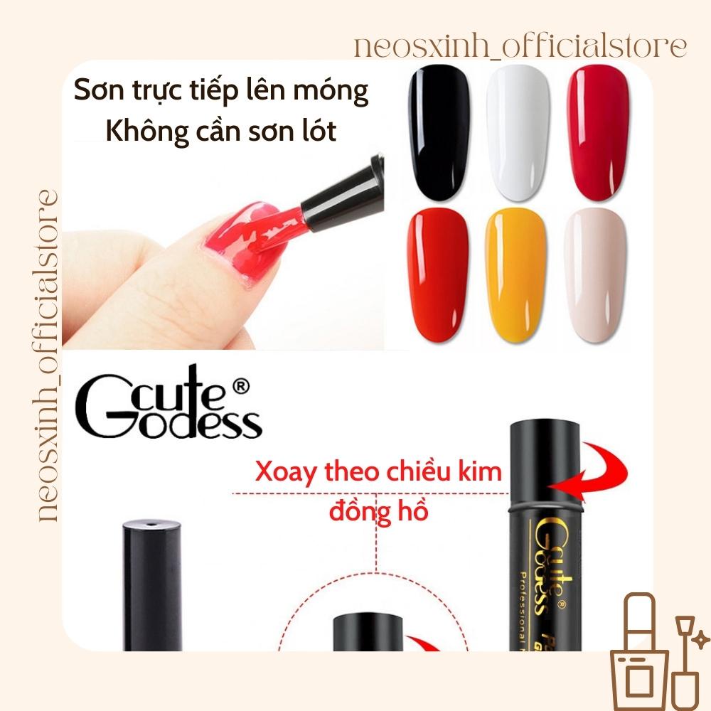 Sơn Móng Tay Bút Gel Cute Gutess - Màu Nude Nâu Tây UV LED - Neosxinh Nails