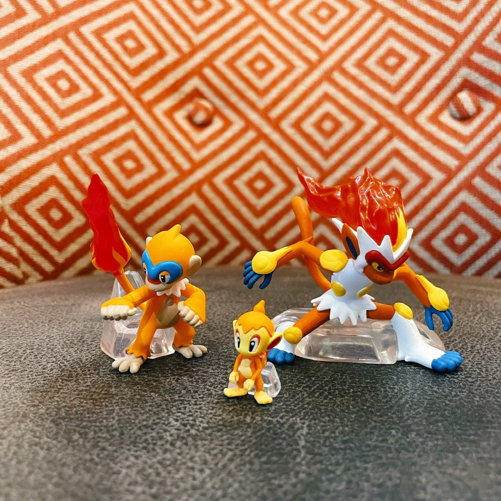 Pokemon Bandai Scale World 1/20 Chimchar, Infernape, Monferno