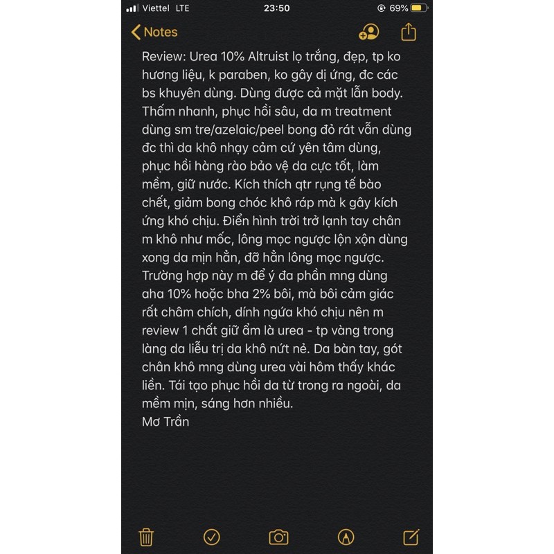 Kem dưỡng ẩm phục hồi da Altruist Urea 10% | BigBuy360 - bigbuy360.vn