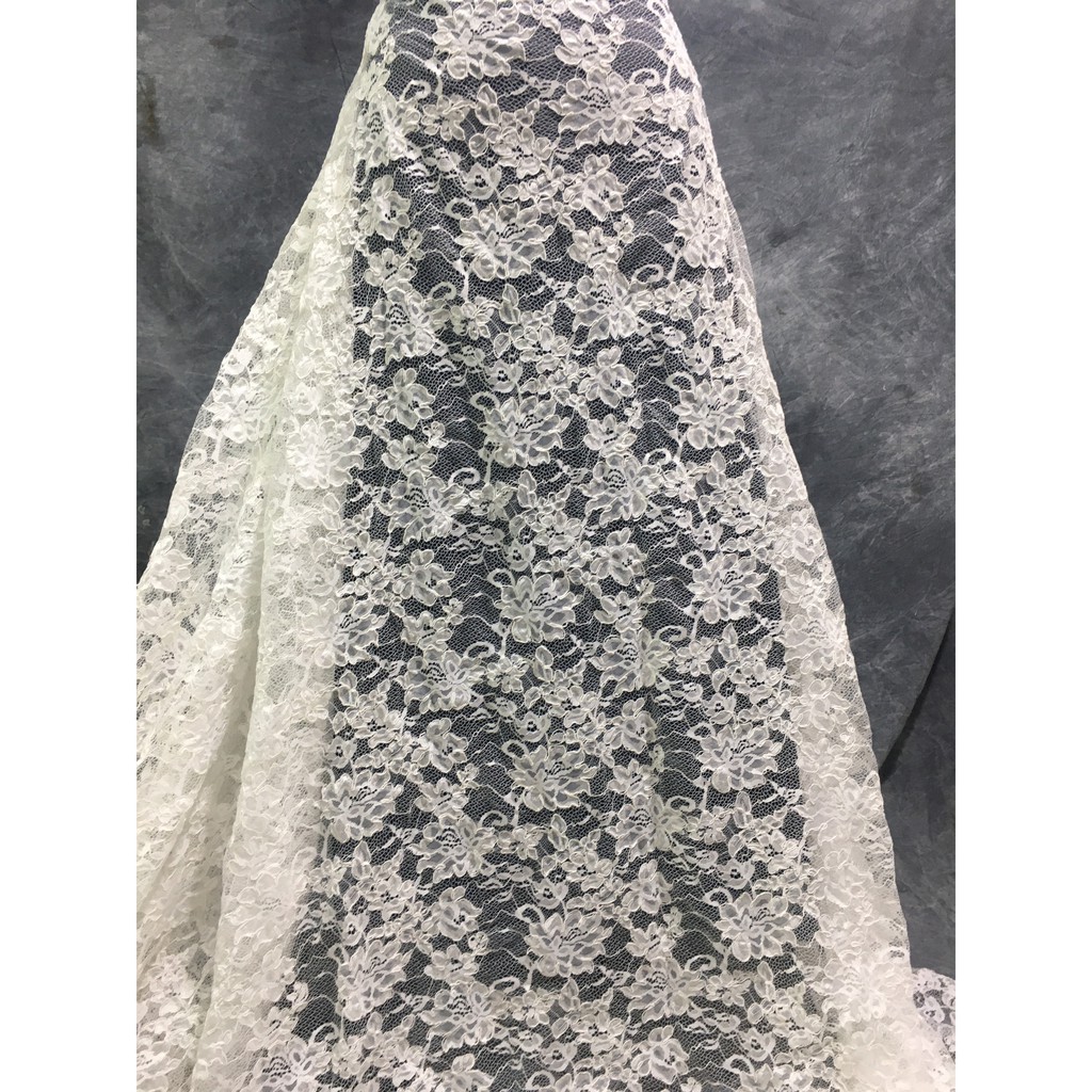 Ren cao cấp RM141 khổ 1,7m may váy đầm, váy cưới, ren thời trang, ren trang trí