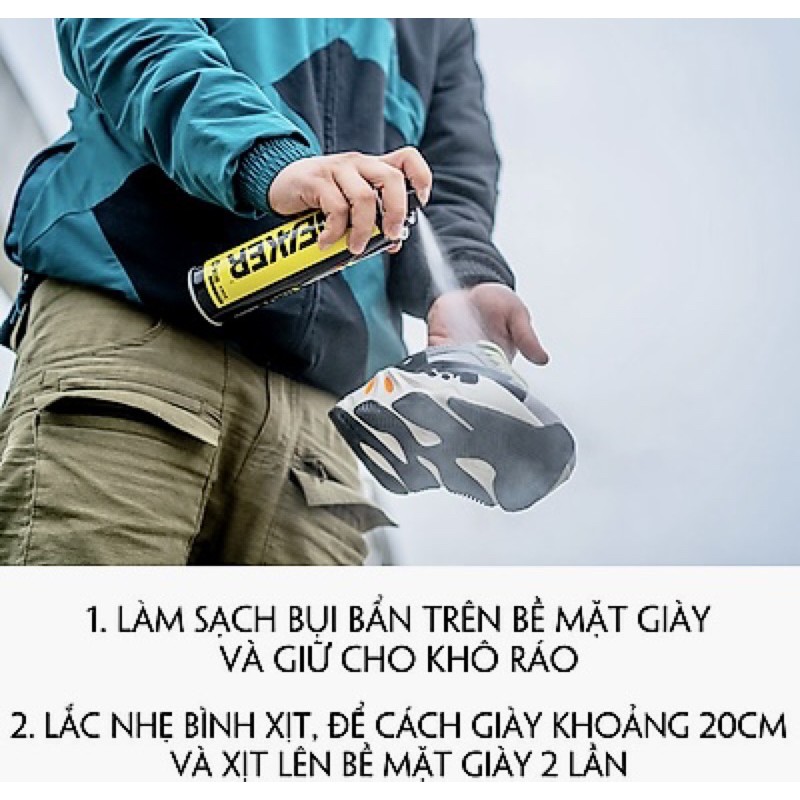 Chai xịt NaNo chóng nước bảo vệ giày Sneaker Hando 300ml