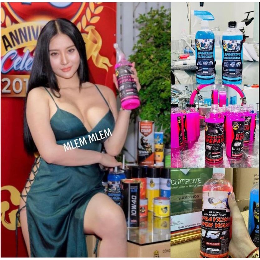 Nước rửa xe tạo bọt tuyết, xà phòng rửa xe siêu sáng bóng Sprayking Super Wash 1000ml, mùi hương thơm mát, dễ chịu