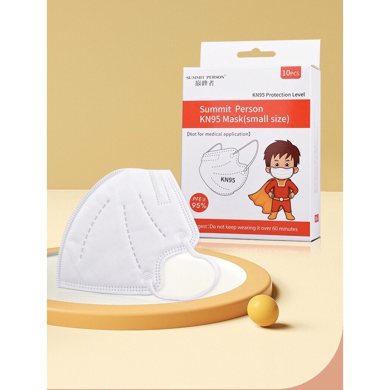 Set 10 Khẩu trang KN 95 nhiều màu cute cho bé từ 4-10 tuổi
