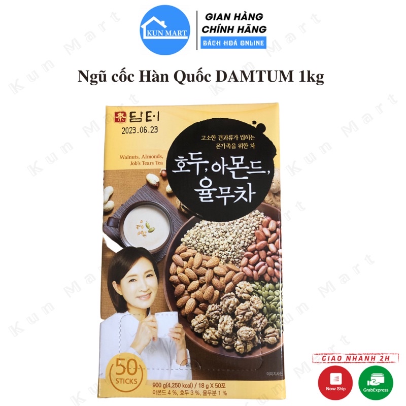 Ngũ cốc ❤Ngũ cốc hạt ăn kiêng DAMTUH Hàn Quốc hộp 50 gói