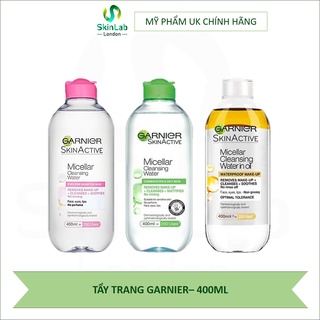 Tẩy trang Garnier Dành cho da dầu mụn, da khô, da nhạy cảm (Bill Anh)