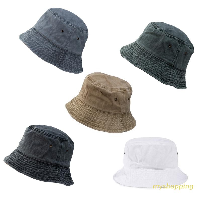 Mũ tai bèo vải jean tiện dụng khi du lịch cho nam và nữ