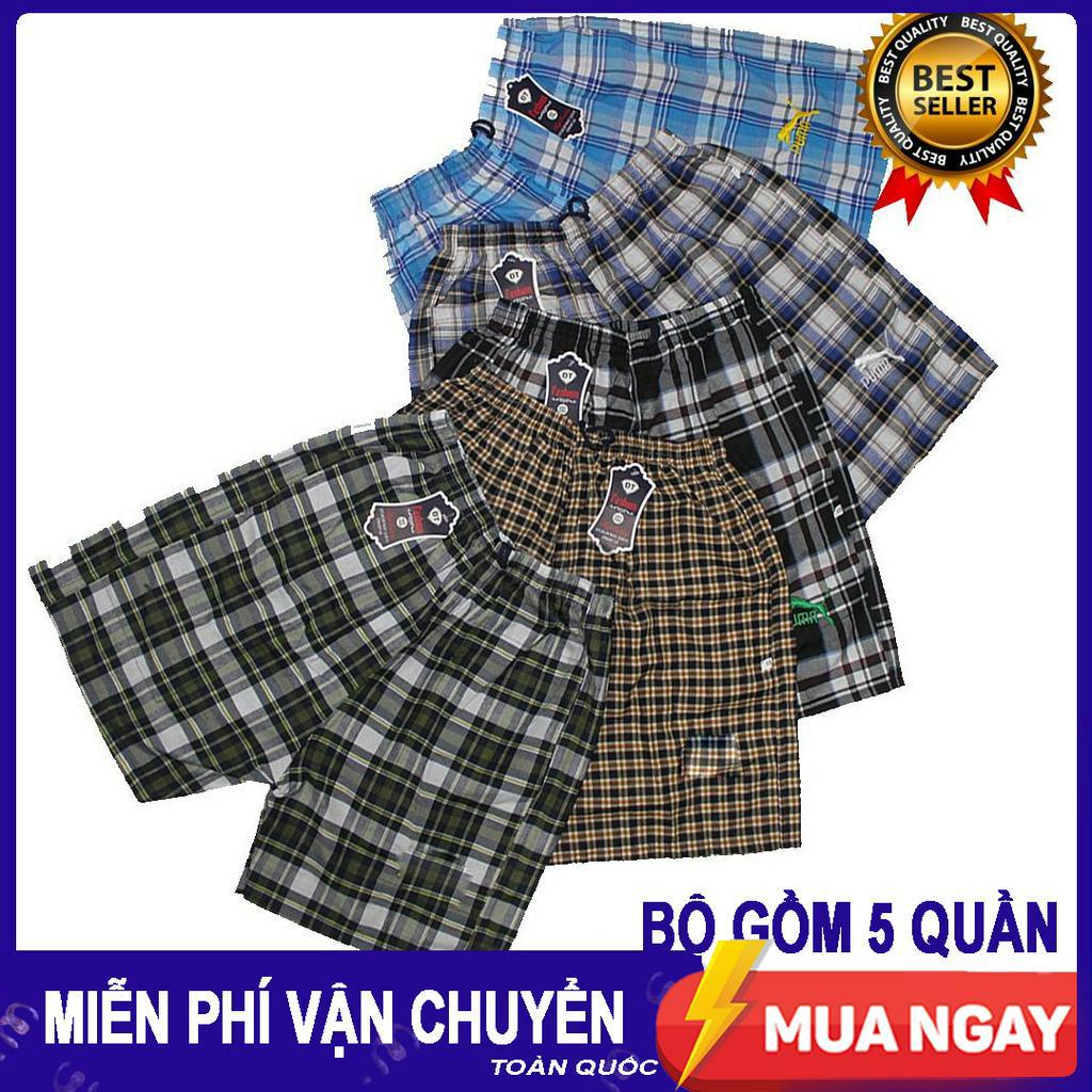 Combo gồm 5 Quần short nam KATE 181 - Quần đùi nam mặc nhà