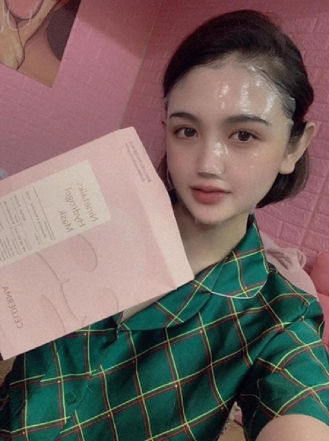 MẶT NẠ CELDERMA HỒNG❤️FREESHIP❤️MẶT NẠ THẠCH SINH HỌC CELDERMA NINETALKS | Thế Giới Skin Care