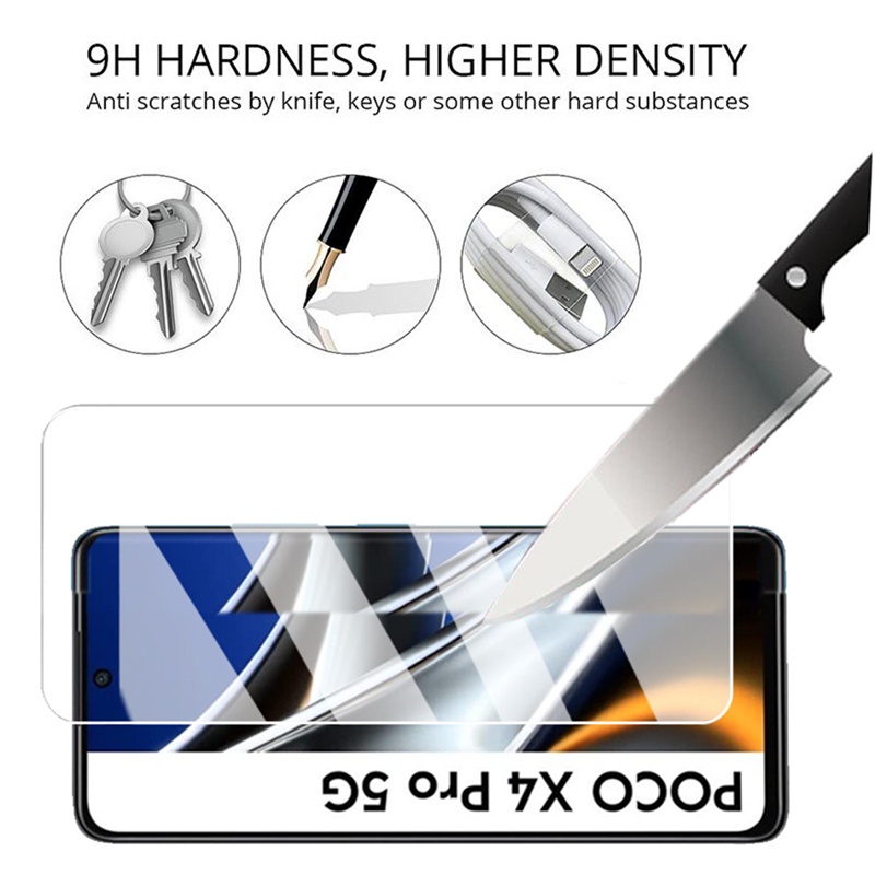 Set 2 Kính Cường Lực Toàn Màn Hình Cho Xiaomi Poco X4 Pro NFC X4Pro 5G