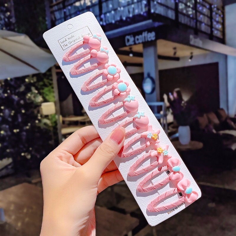 BỘ KẸP TÓC 10 CHI TIẾT SIÊU CUTE CÔNG CHÚA