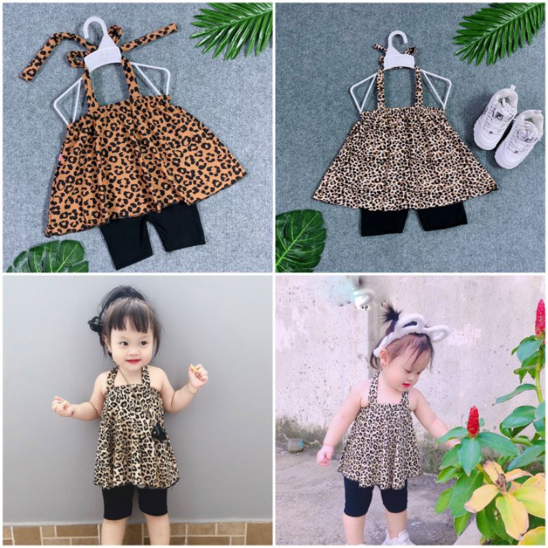 Set Yếm Beo Cho bé gái