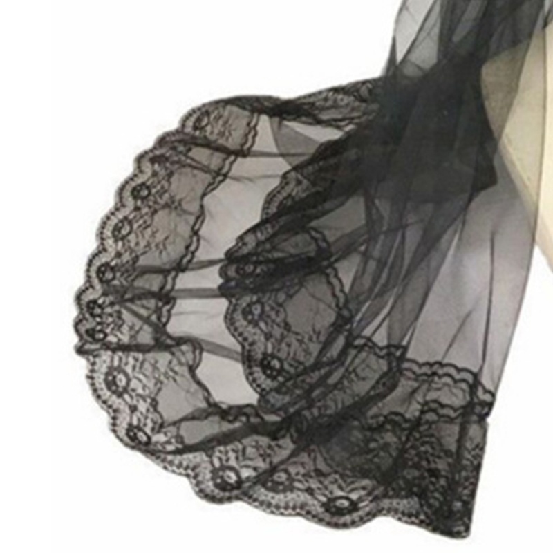 Băng Đô Cài Tóc Phối Lưới Ren Đính Hạt Phong Cách Halloween Thời Trang