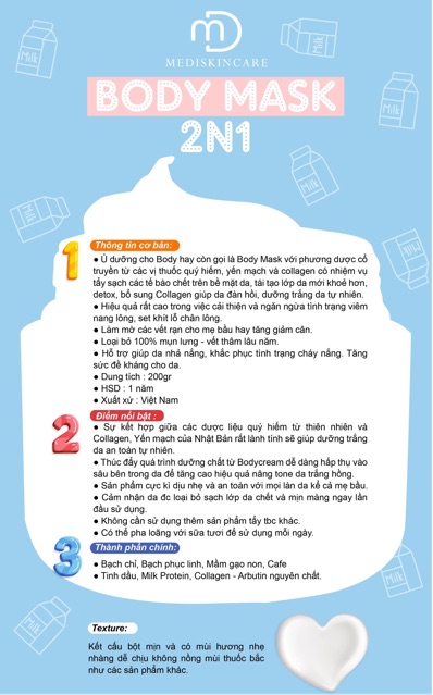 Body Mask Mediskincare | BigBuy360 - bigbuy360.vn