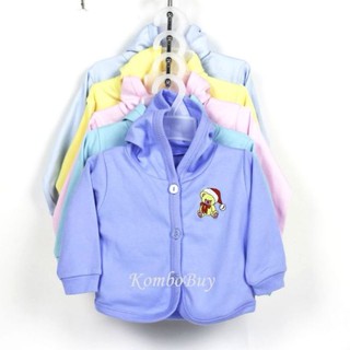 Áo khoác sơ sinh có mũ cho bé trai, bé gái từ sơ sinh đến 11kg