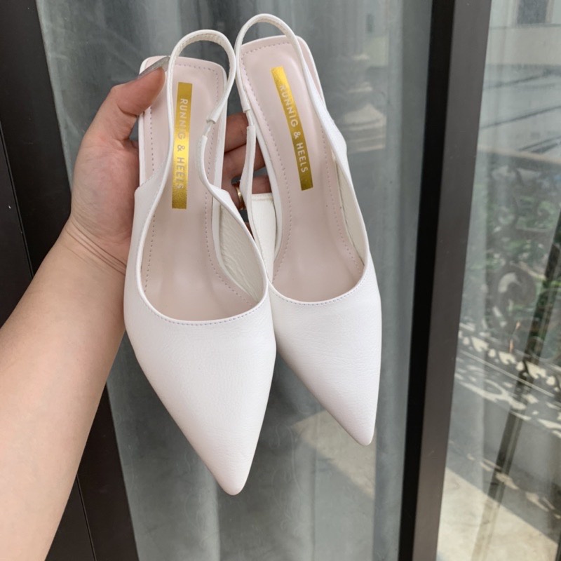 Giày Cao Gót  Bít Mũi Gót Nhọn 7P Êm Chân Mũi Nhọn Cực Sang Chảnh Mã BBBBB