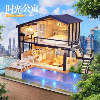 Mô Hình Đồ Chơi Lắp Ráp Ngôi Nhà Cỡ Lớn Diy