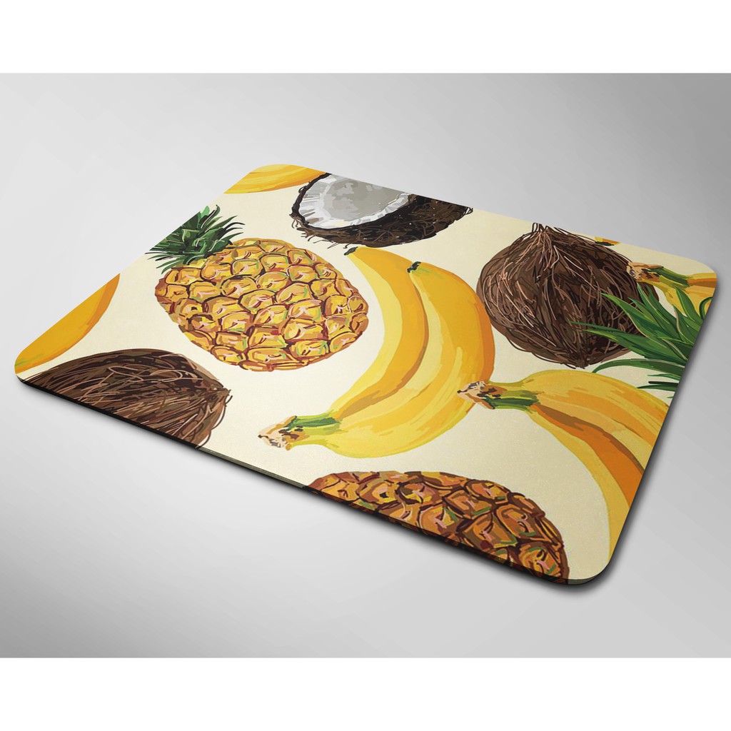 Lót chuột cỡ lớn, bàn di chuột, mouse pad mẫu Chuối dừa (Nhiều kích thước)