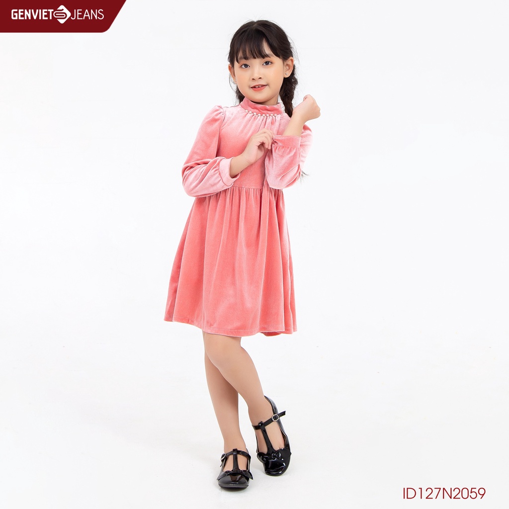 Đầm Nhung Bé Gái GENVIET ID127N2059