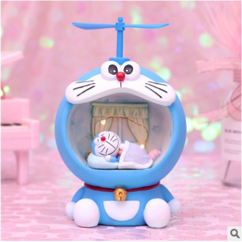 Đèn Ngủ Doraemon Siêu Dễ Thương, Có Lỗ Tiết Kiệm Tiền, Cắm Sạc USB, Đồ Decor - Quà Tặng Sinh Nhật