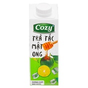 THÙNG 24 HỘP (6 LỐC) TRÀ COZY 225ML VẢI/ ĐÀO SẢ/ TẮC MẬT ONG (24 hộp x 225ml)