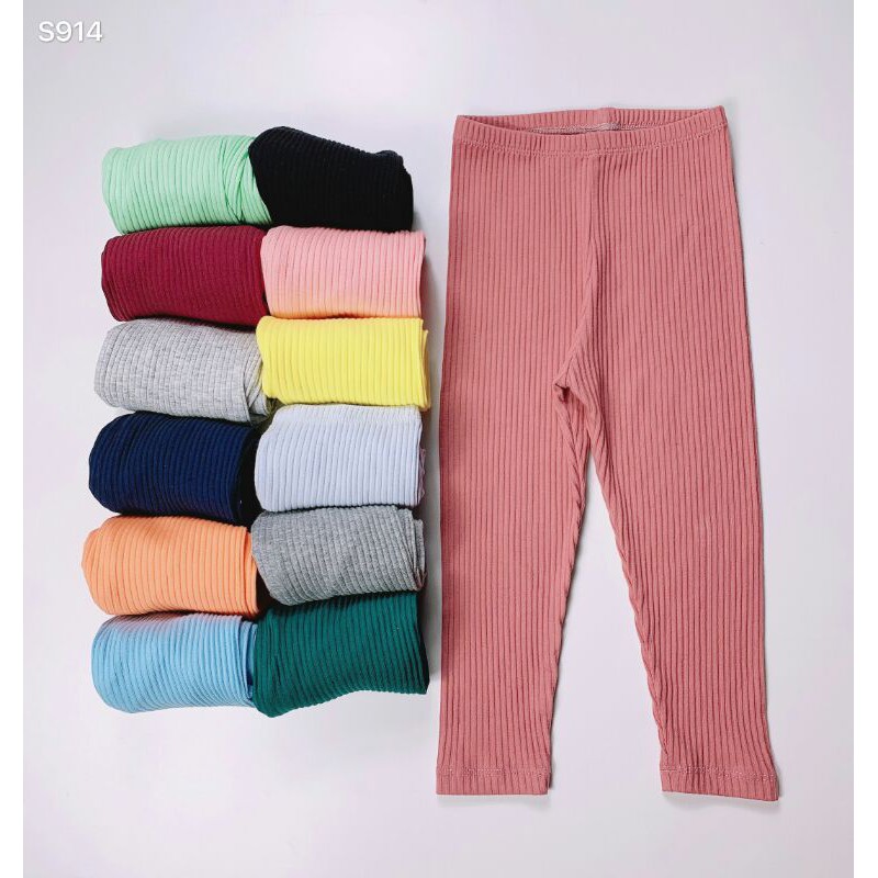 set 5 quần legging bé gái