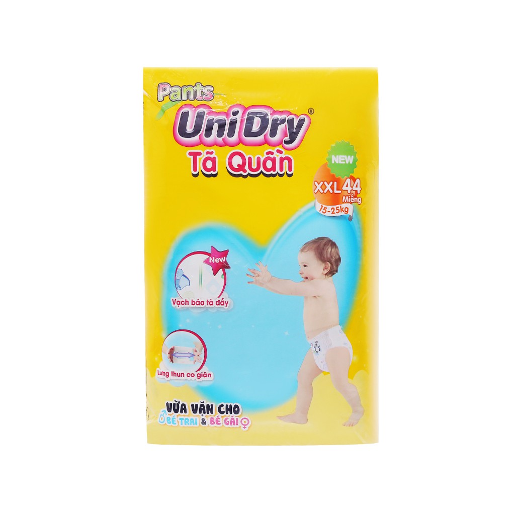 Tã quần Unidry size XXL 44 miếng (cho bé 15 - 25kg)