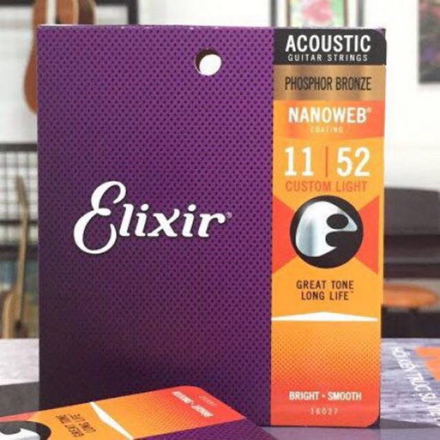 Dây đàn guitar Acoustic Elixir (bộ đủ 6 dây) G4U guitar