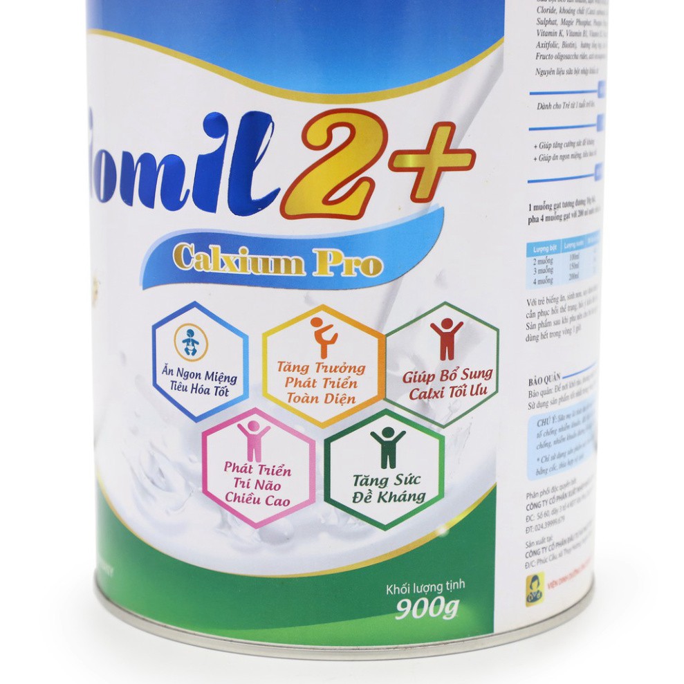 Sữa Miomil Calxium Pro ⚡️FREE SHIP⚡️ Bổ sung canxi giúp trẻ tăng trưởng chiều cao và phát triển toàn diện (Hộp 900g) ⚡️H