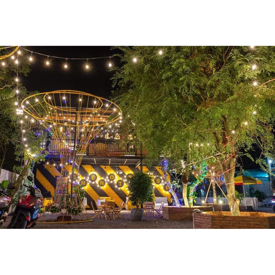 ⚡️Bộ dây treo kín nước dài 10m 15 đuôi đèn e27 trang trí chiếu sáng ngoài trời⚡️