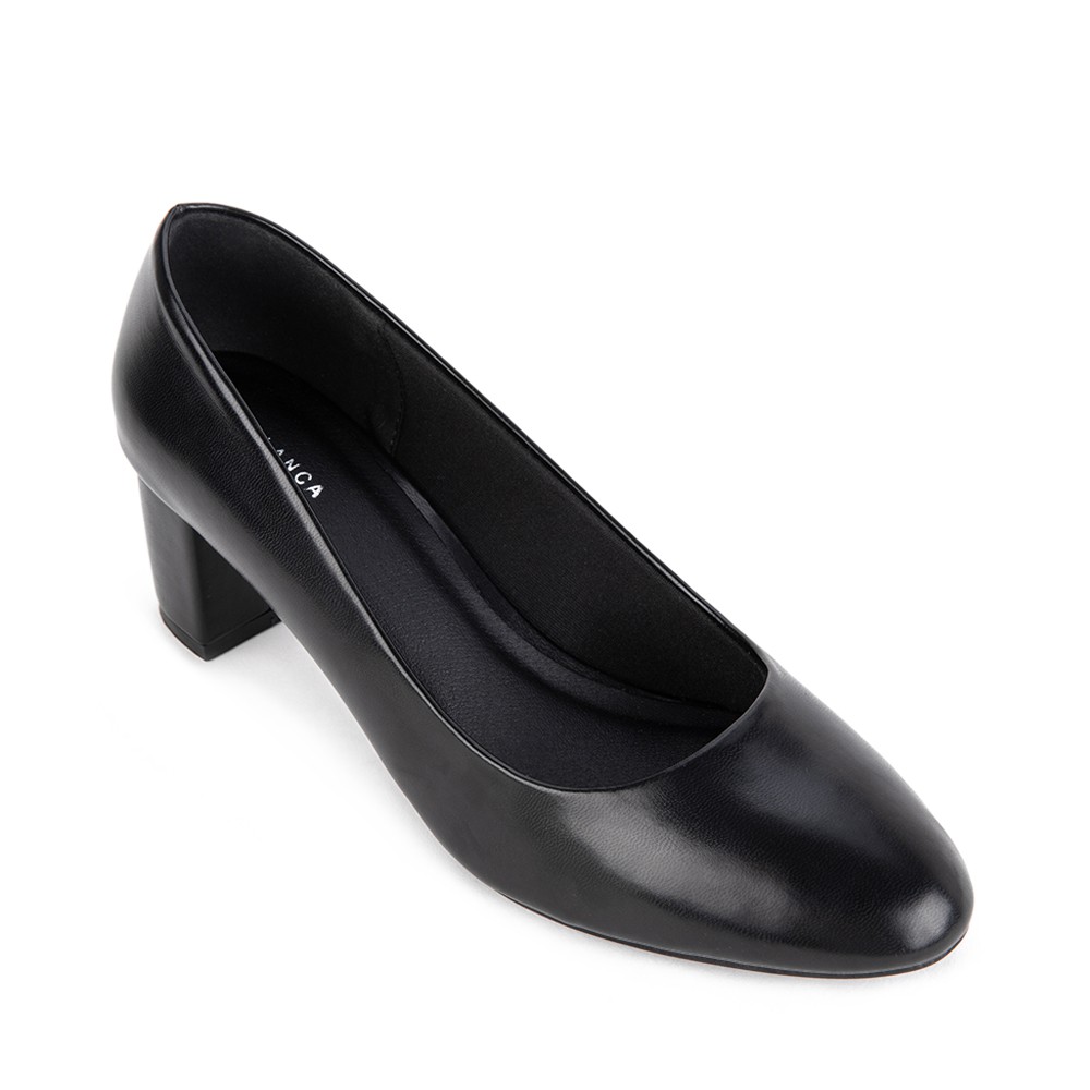 Giày Cao gót mũi tròn đế trụ cao 5cm - Sablanca 5050BT0016