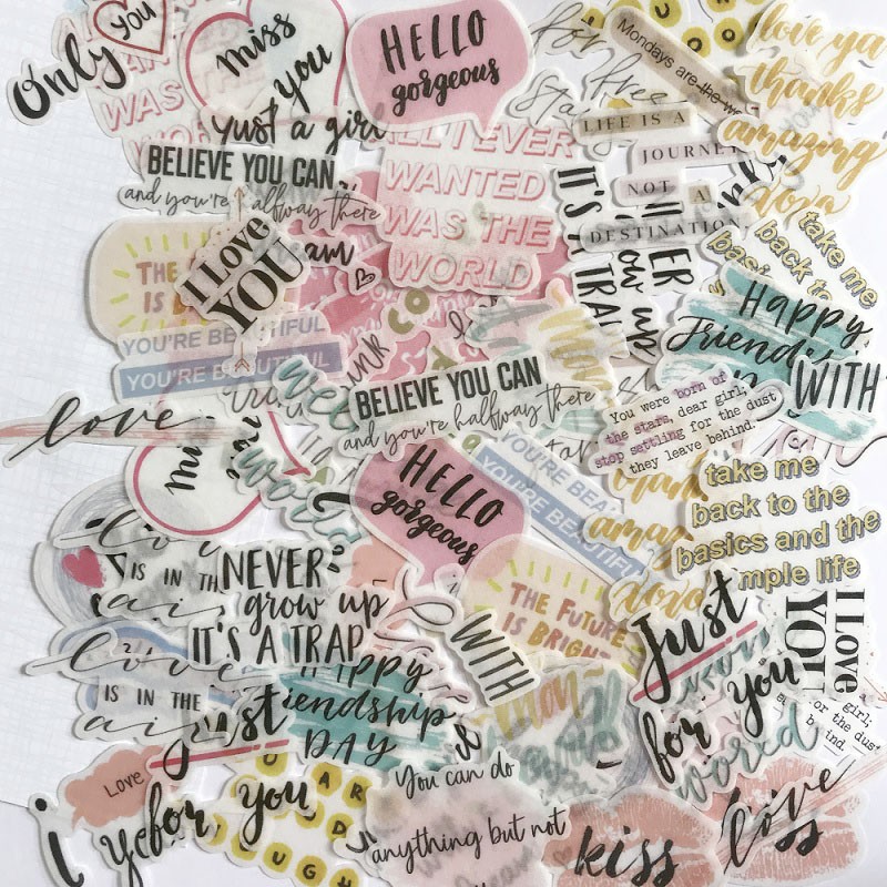 Gói 60 sticker giấy SG6001 Gachini