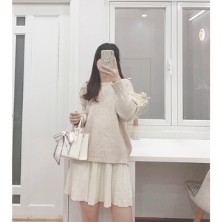 Áo sweater trơn basic