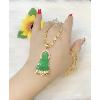 Dây chuyền Nữ mặt phật mạ vàng 18k cao cấp Hàn Quốc