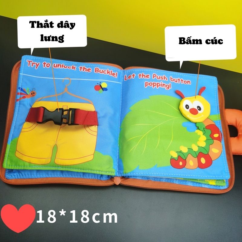 Sách Vải My Lovely Book Luyện Kỹ Năng Cho Bé SV49