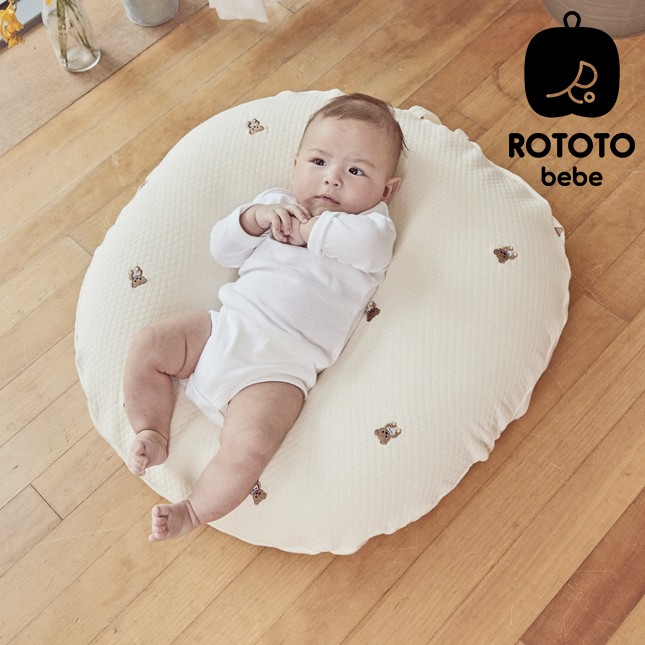 Gối chống trào ngược Rototo bebe chất liệu Airmesh thoáng khí mới nhất - Thiết kế nguyên khối, nhập khẩu Hàn Quốc