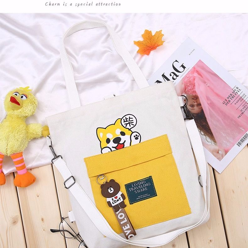 Túi Xách Canvas Cỡ Lớn Thời Trang Trẻ Trung Cho Nữ