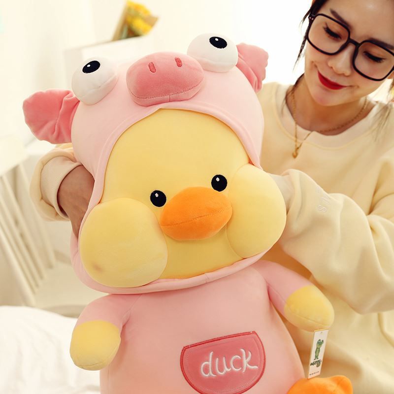 Gấu Bông Vịt Coslay Êch Hồng Xanh Má Bánh Bao Qùa Tặng Sinh Nhật Gấu Bông _ Unishop