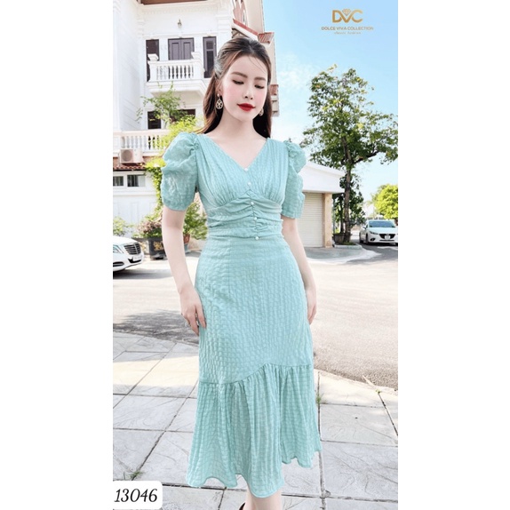 (HCM) Đầm xốp nhún sang trọng nổi bật hàng chuẩn shop siêu xinh - tiểu thư sang trọng cho các nàng KME FASHION