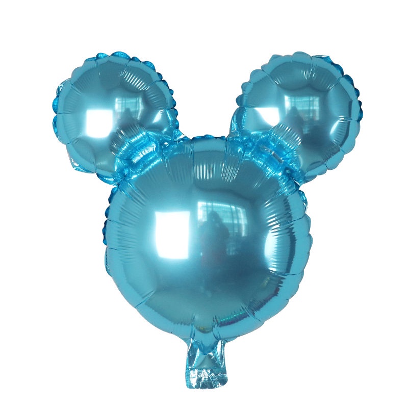 1 Bong Bóng Lá Nhôm Hình Đầu Chuột Mickey Mini Trang Trí Tiệc Sinh Nhật Cho Bé