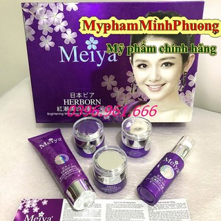 Bộ mỹ phẩm Meiya tím cao cấp Nhật Bản 5in1