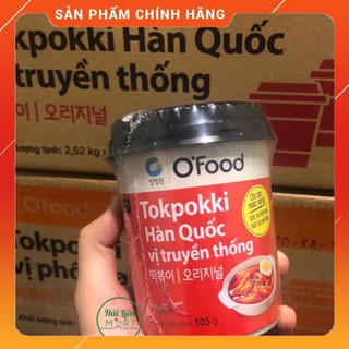 [Chính Hãng] Bánh gạo tokpokki vị truyền thống cay chuẩn hàn quốc 105G .